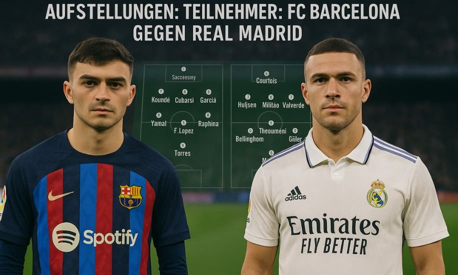Aufstellungen: Teilnehmer: FC Barcelona Gegen Real Madrid