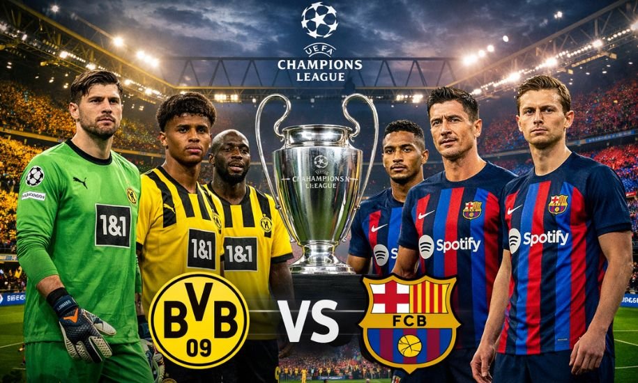 Aufstellungen: Teilnehmer: Borussia Dortmund Gegen FC Barcelona