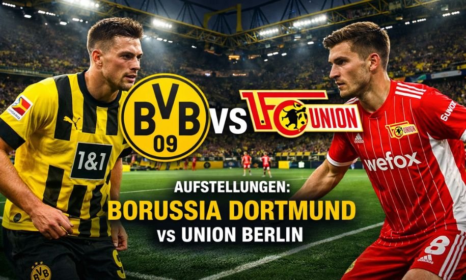 Aufstellungen: Teilnehmer: Borussia Dortmund Gegen Union Berlin