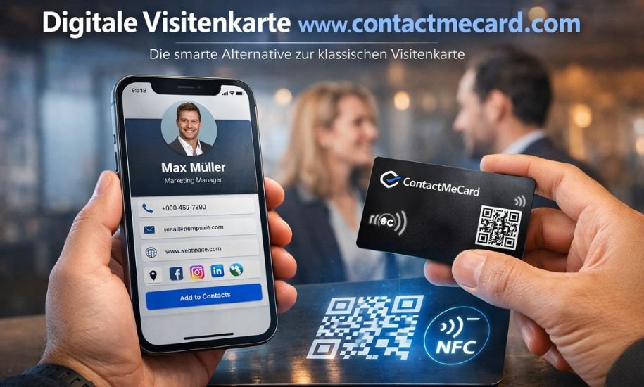 Digitale Visitenkarte www.contactmecard.com